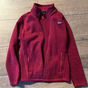 Kids better sweater Patagonia maroon / magenta family
